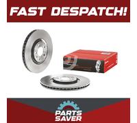 2x Brake Discs Pair Vented fits VW POLO Mk5 GTi 1.8 Front 2014 on 310mm Set New
