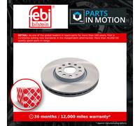 Ferdinand Bilstein Brake Discs Set Front Pair Vented for VW Tiguan 2.0 (2016-on) 314mm