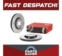 2x Brake Discs Pair Vented fits VW TIGUAN Front 1.4 2.0 1.6D 2.0D 2016 on 340mm
