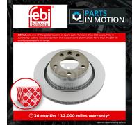 febi bilstein Pair of Brake Disc Rotor 28164 fits Rear OE 7L6 615 601 E