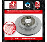 Pair of Rear Brake Disc Fits Porsche Cayenne Audi Q7 quattro 4L Febi 28161