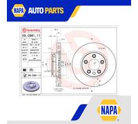 2x Brake Discs Pair Vented fits VW TOUAREG 7L, 7P 4.2 Front 02 to 18 330mm Set