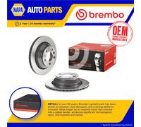 2x Brake Discs Pair Vented fits VW TRANSPORTER Mk5 2.0 Rear 03 to 15 AXA 314mm