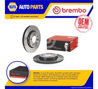 2x Brake Discs Pair Vented fits VW TRANSPORTER Mk5 3.2 Rear 03 to 09 294mm Set