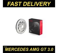 2x Brake Discs Pair Vented for MERCEDES AMG GT 53 X290 3.0 Rear 2018 on 360mm