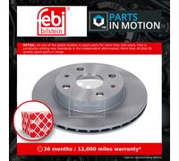 Ferdinand Bilstein Brake Discs 28443 Vented Front 234mm Pair (2x) 43512B1050 4351297202