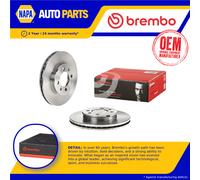 2x Brake Discs Pair Vented Front 240mm 09.4959.10 Brembo Set FAM8970 GBD90607