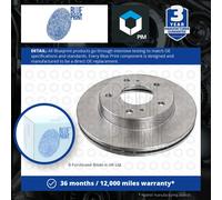 2x Brake Discs Pair Vented Front 250mm ADN14394 Blue Print Set 402069C000 New