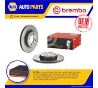2x Brake Discs Pair Vented Front 251mm 09.C927.11 Brembo Set 4615A129 Quality