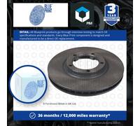 2x Brake Discs Pair Vented Front 254mm ADG04361 Blue Print Set MB895464 Quality