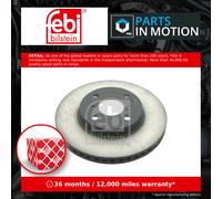 2x Brake Discs Pair Vented Front 255mm 27467 Febi Set 435120D090 435120D190 New