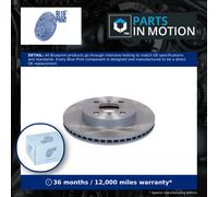 2x Brake Discs Pair Vented Front 255mm ADBP430200 Blue Print Set 43512K0010 New