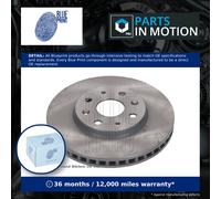 2x Brake Discs Pair Vented Front 255mm ADBP430261 Blue Print Set EM2EY3501011S