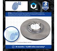 2x Brake Discs Pair Vented fits MITSUBISHI L300 Mk2 1.6 Front 80 to 94 4G32 Set