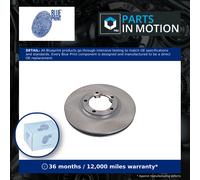 2x Brake Discs Pair Vented Front 255mm ADC44315 Blue Print Set MB238495 Quality