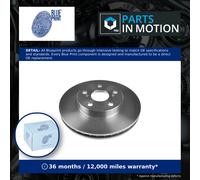 2x Brake Discs Pair Vented Front 255mm ADT343135 Blue Print Set 4351220700 New