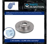 2x Brake Discs Pair Vented Front 255mm ADT343233 Blue Print Set 435120K010 New