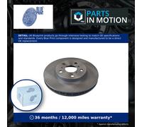 2x Brake Discs Pair Vented Front 255mm ADT34346 Blue Print Set 4351220190 New