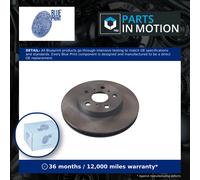 Blue Print Brake Disc ADT34356 - Front Vented 255mm Pair (Fits Toyota Celica)