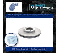 2x Brake Discs Pair Vented Front 255mm ADT34360 Blue Print Set 4351226090 New