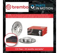 2x Brake Discs Pair Vented Front 256mm 09.B594.10 Brembo Set 517121J500 Quality