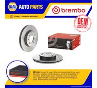 2x Brake Discs Pair Vented Front 256mm 09.C173.11 Brembo Set 517121W200 Quality