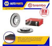 2x Brake Discs Pair Vented Front 256mm 09.C934.11 Brembo Set 5531168L00 Quality
