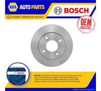 2x Brake Discs Pair Vented Front 256mm 0986479187 Bosch Set A4544200001 BD1059