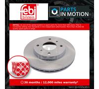 2x Brake Discs Pair Vented Front 256mm 10628 Febi Set 402064M405 4020671E00 New