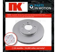 2x Brake Discs Pair Vented Front 256mm 313523 NK Set 517121G000 Quality New