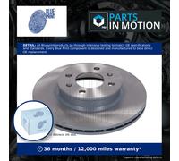 Febi ADG043152 Front Brake Disc Fits Hyundai i20 I OE 517121J500