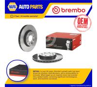 2x Brake Discs Pair Vented Front 257mm 09.5843.31 Brembo Set 55700920 55700921