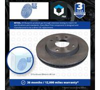 2x Brake Discs Pair Vented Front 257mm ADG04347 Blue Print Set 5171238100 New