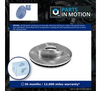 Blue Print Brake Disc ADN143150 - Pair (x2), Vented Front 257mm for Nissan NV200/Evalia