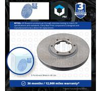 Blue Print ADZ94302 Brake Disc Set (2 Brake Disc) front, internally ventilated, No. of Holes 6