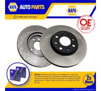 2x Brake Discs Pair Vented Front 257mm NBD5105 NAPA Set 55700920 55700921 New