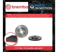 2x Brake Discs Pair Vented Front 258mm 09.D065.11 Brembo Set D09T33251 Quality