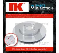 2x Brake Discs Pair Vented Front 258mm 3145115 NK Set 435120D060 435120D060000