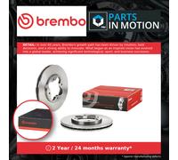 2x Brake Discs Pair Vented Front 259mm 09.9611.14 Brembo Set GBD90836 Quality