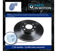 2x Brake Discs Pair Vented fits RENAULT TWINGO Mk1, Mk2 Front 1.2 1.5D 1996 on