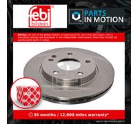 2x Brake Discs Pair Vented fits MERCEDES A160 W168 1.6 Front 97 to 04 M166.960