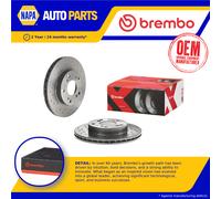 2x Brake Discs Pair Vented Front 262mm 09.5457.3X Brembo Set 45251S6M000 Quality
