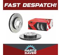 2x Brake Discs Pair Vented Front 262mm 09.5509.1X Brembo Set 45251SK7000 Quality