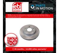Febi Vented Brake Disc fits Honda CR-Z Civic 1.6 1.3 1.5 45251-SNA-000 108532