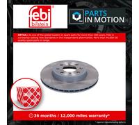 2x Brake Discs Pair Vented Front 262mm 188760 Febi Set 45251TZAJ00 Quality New