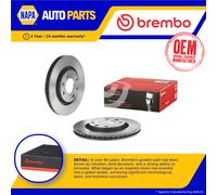 2x Brake Discs Pair Vented Front 266mm 09.8695.11 Brembo Set 1613191380 Quality