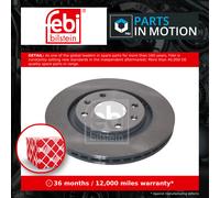 febi bilstein 10321 Brake Disc Set (2 Brake Disc) front, internally ventilated, No. of Holes 4