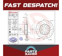 2x Brake Discs Pair Vented Front 276mm 09.C547.1X Brembo Set 5Q0615301A Quality