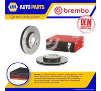 2x Brake Discs Pair Vented Front 277mm 09.C648.11 Brembo