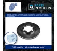Blue Print Brake Discs ADN14368 Front Vented 277mm Pair (2x) for Nissan Ford